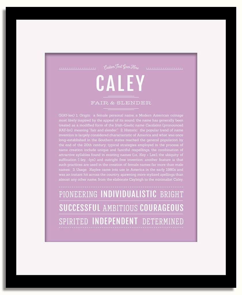 Frame Options | Lilac | Black Frame, Matted