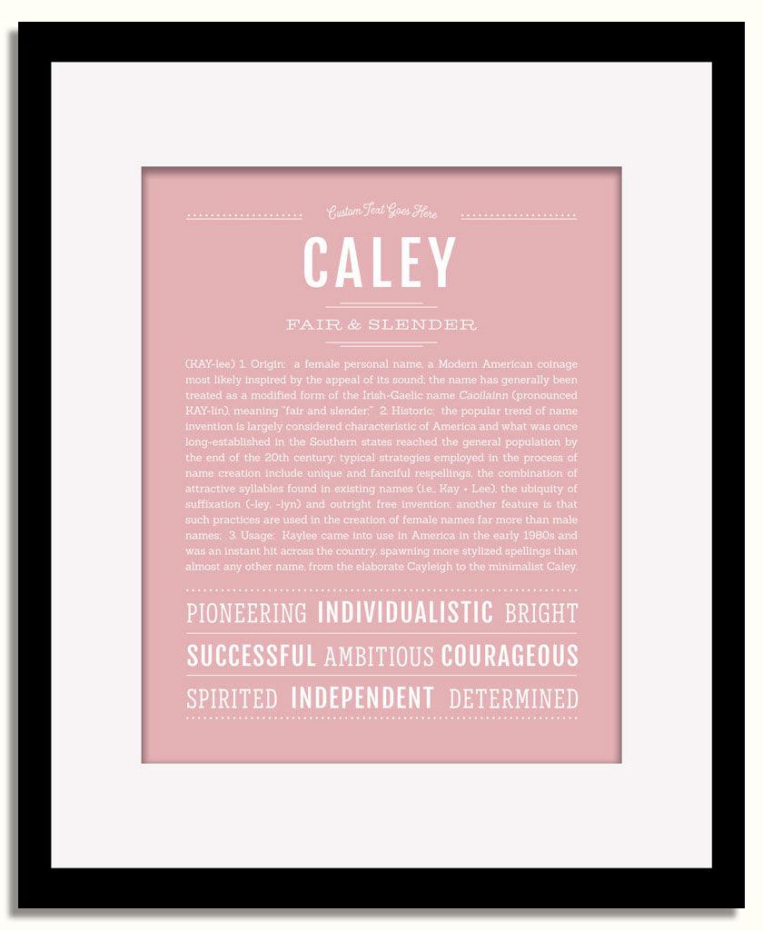 Frame Options | Dusty Rose | Black Frame, Matted