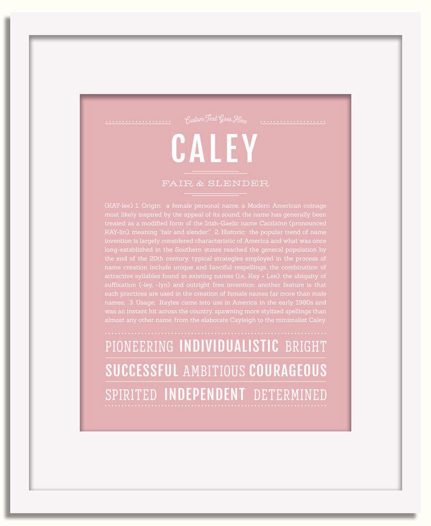 Frame Options | Dusty Rose | White Frame, Matted