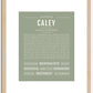 Caley | Name Art Print