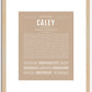 Caley | Name Art Print