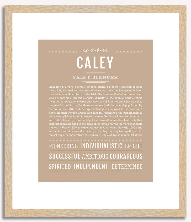 Caley | Name Art Print