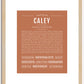 Caley | Name Art Print