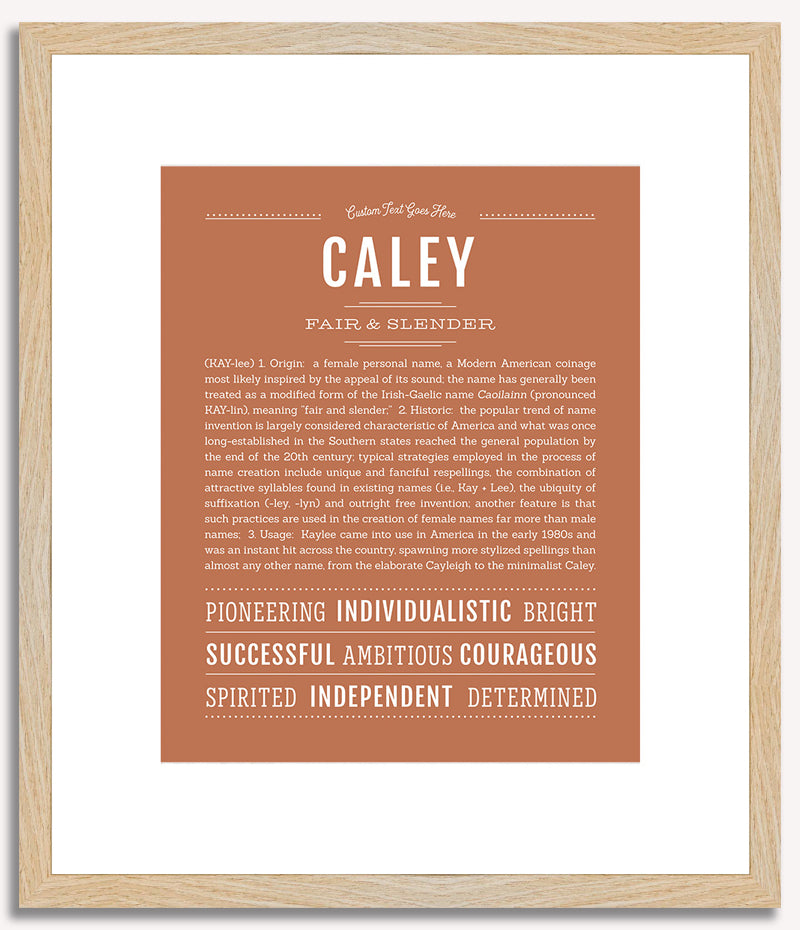 Caley | Name Art Print