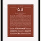 Cali | Name Art Print