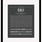 Cali | Name Art Print