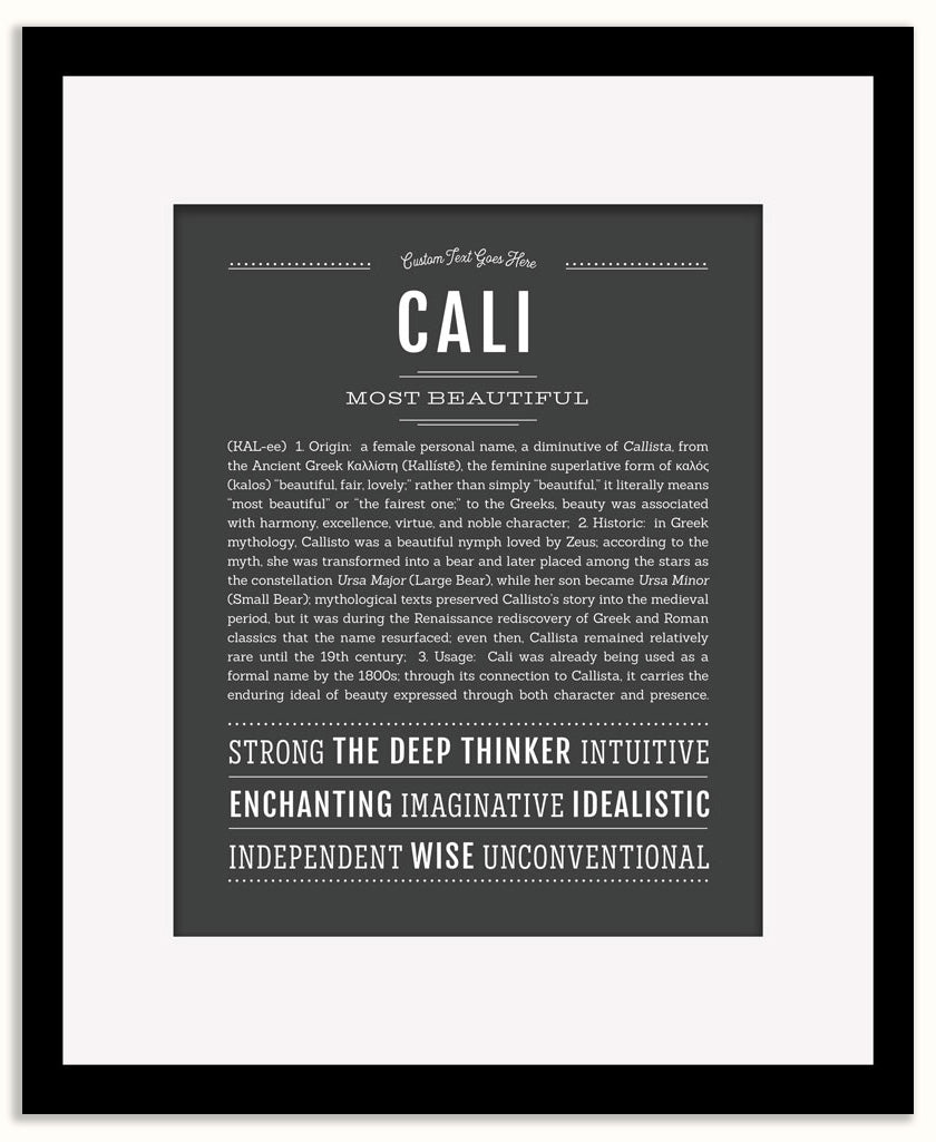 Cali | Name Art Print