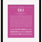 Cali | Name Art Print