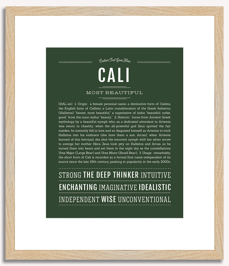 Cali | Name Art Print