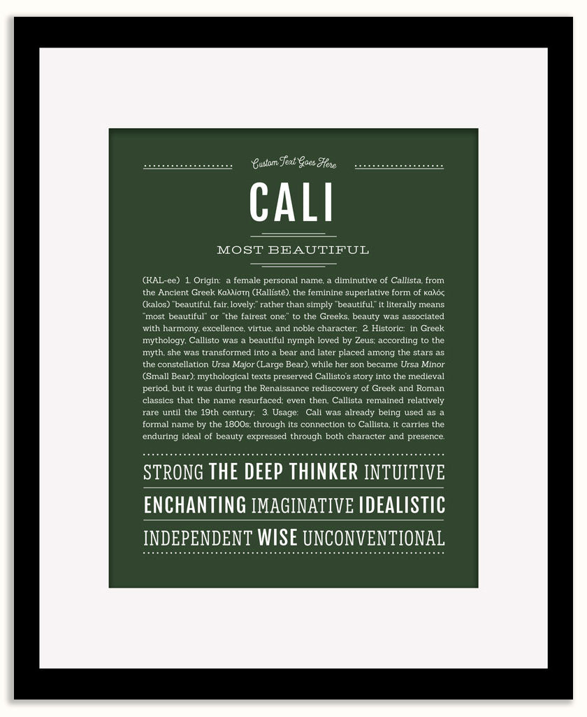 Cali | Name Art Print