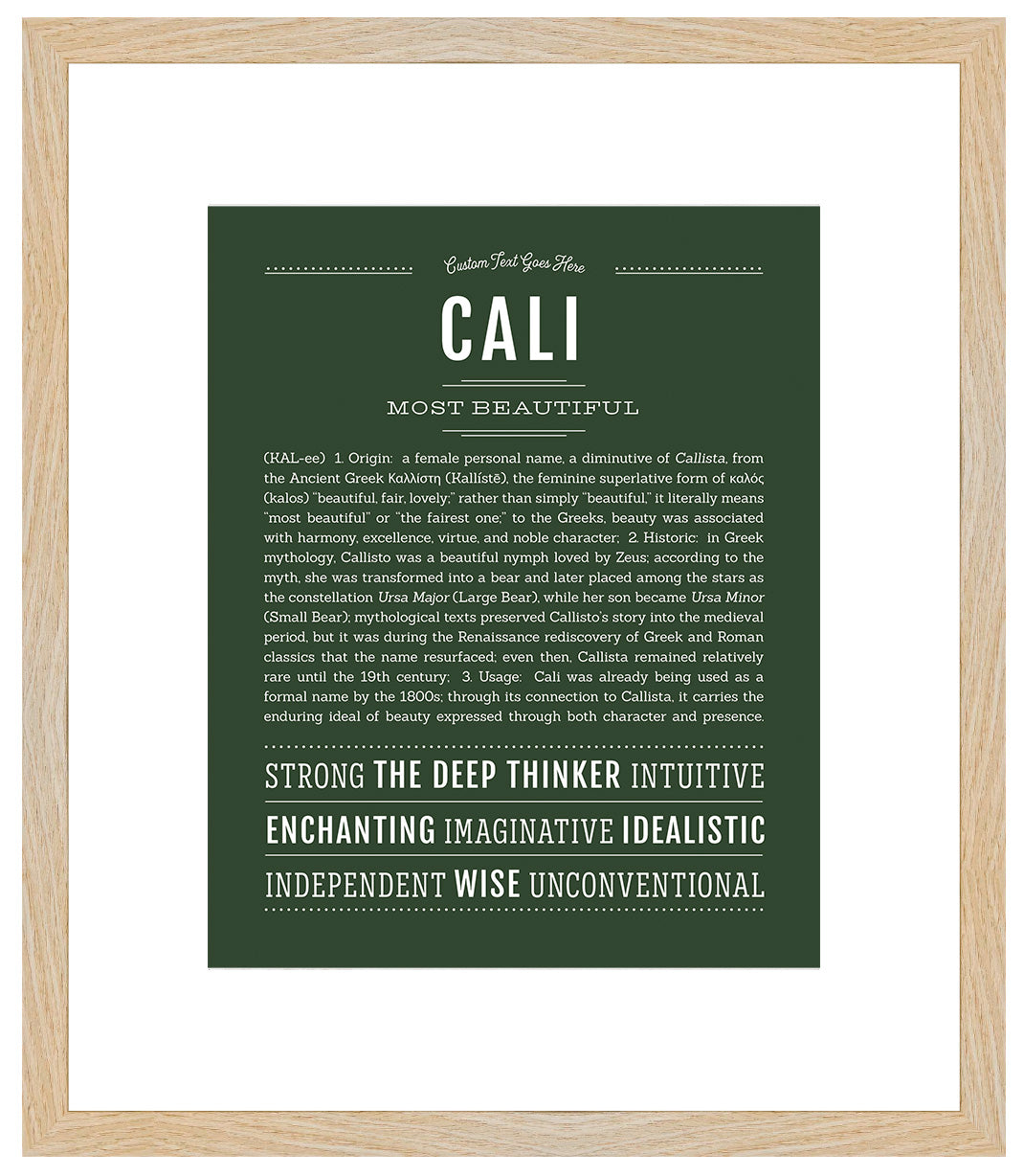 Cali | Name Art Print