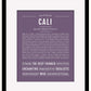 Cali | Name Art Print