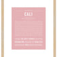 Cali | Name Art Print
