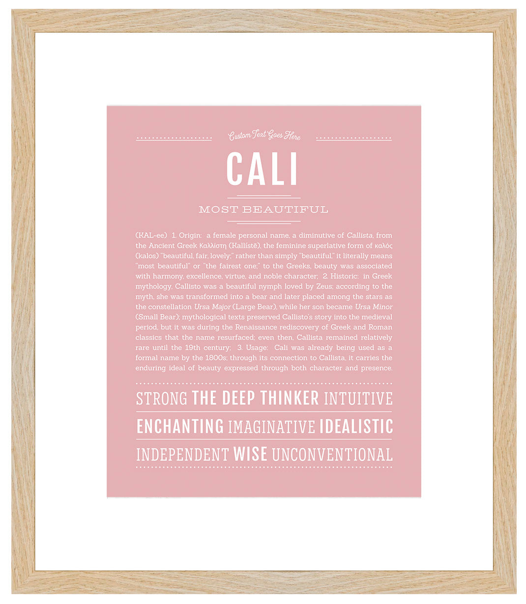 Cali | Name Art Print