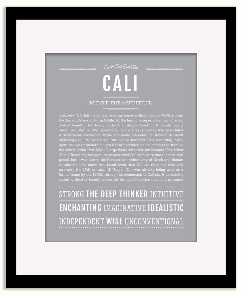 Cali | Name Art Print