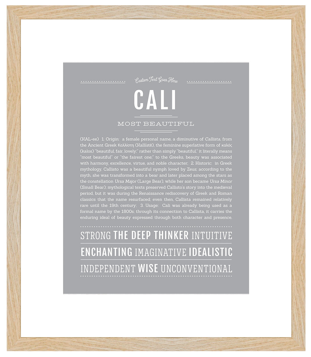 Cali | Name Art Print