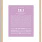 Cali | Name Art Print