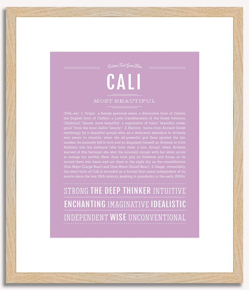 Cali | Name Art Print