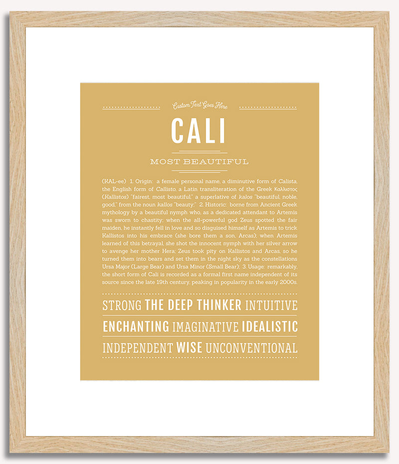 Cali | Name Art Print