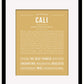 Cali | Name Art Print