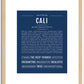 Cali | Name Art Print