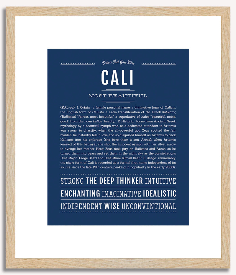 Cali | Name Art Print