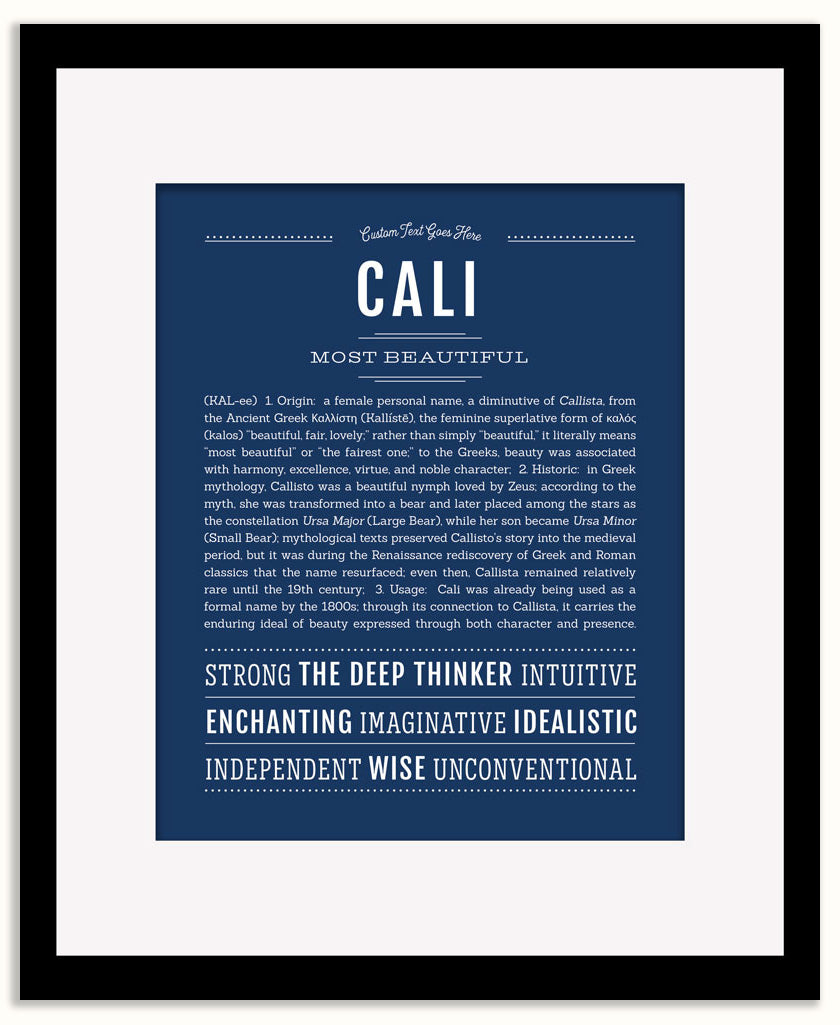 Cali | Name Art Print