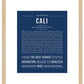 Cali | Name Art Print