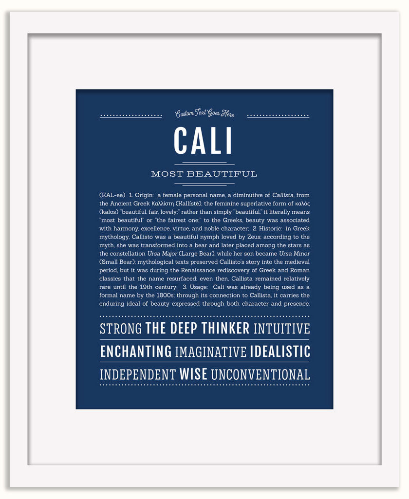 Cali | Name Art Print