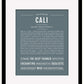 Cali | Name Art Print