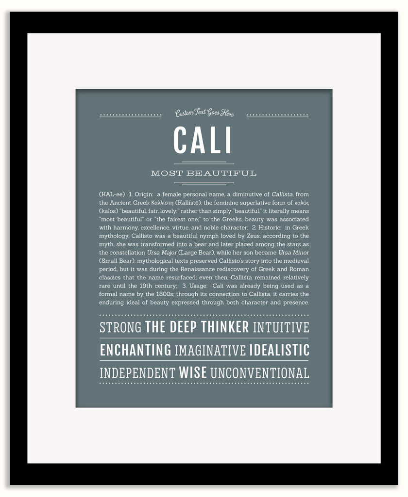 Cali | Name Art Print