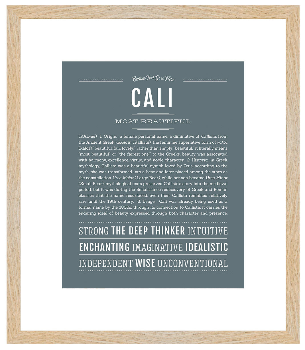 Cali | Name Art Print