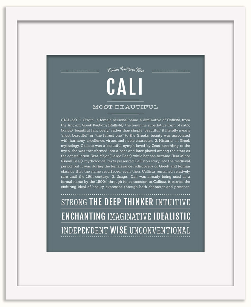 Cali | Name Art Print