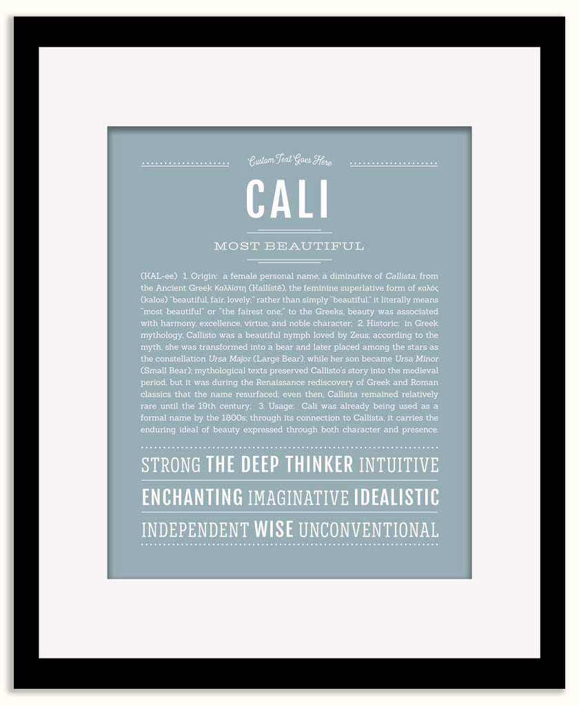 Cali | Name Art Print