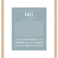 Cali | Name Art Print
