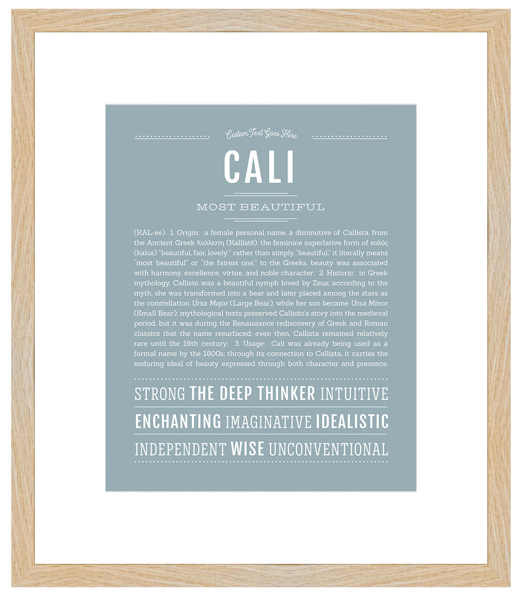 Cali | Name Art Print