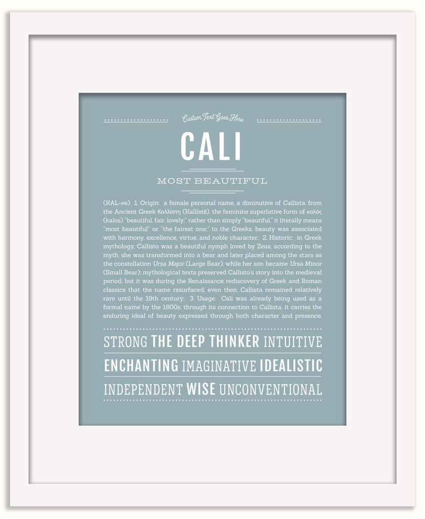 Cali | Name Art Print
