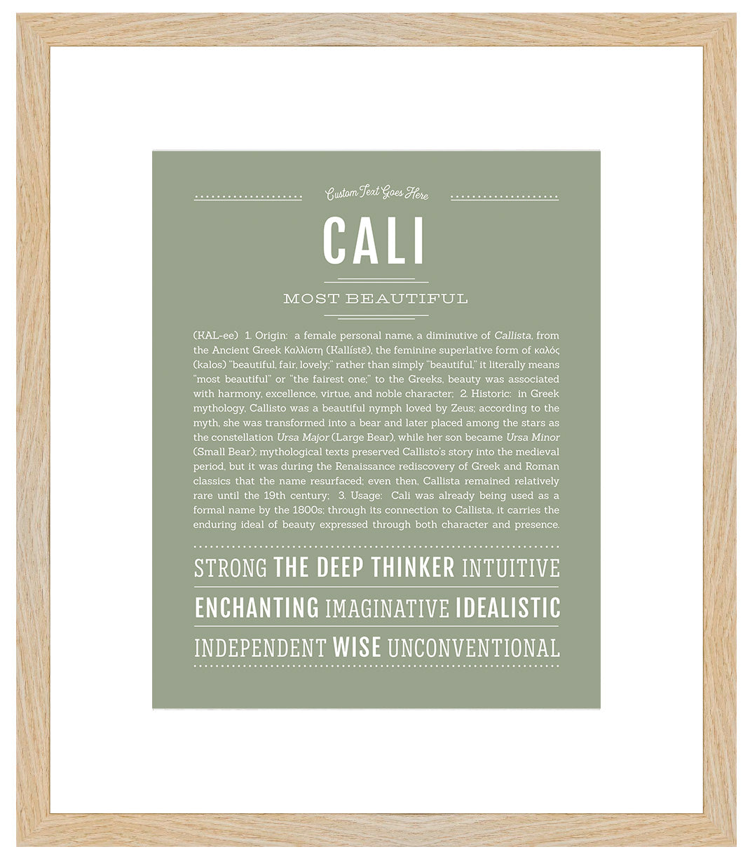 Cali | Name Art Print