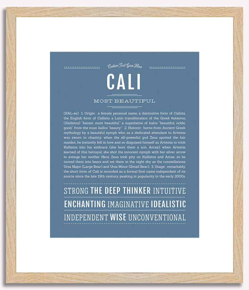 Cali | Name Art Print