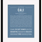 Cali | Name Art Print