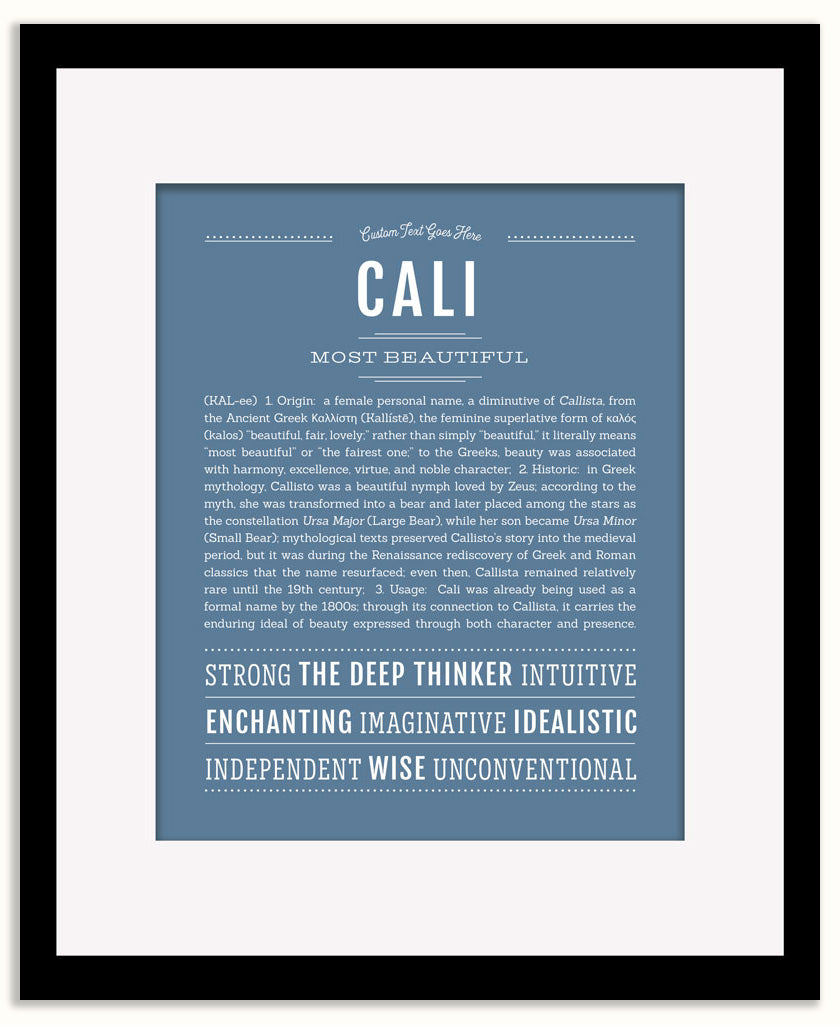 Cali | Name Art Print