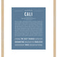 Cali | Name Art Print