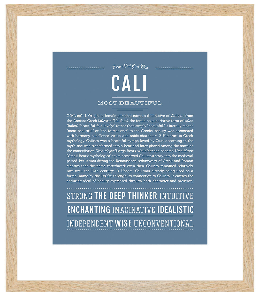 Cali | Name Art Print