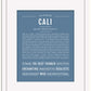 Cali | Name Art Print