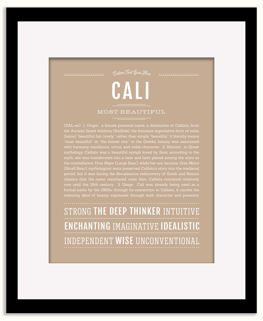 Cali | Name Art Print