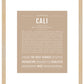 Cali | Name Art Print