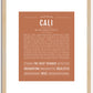 Cali | Name Art Print