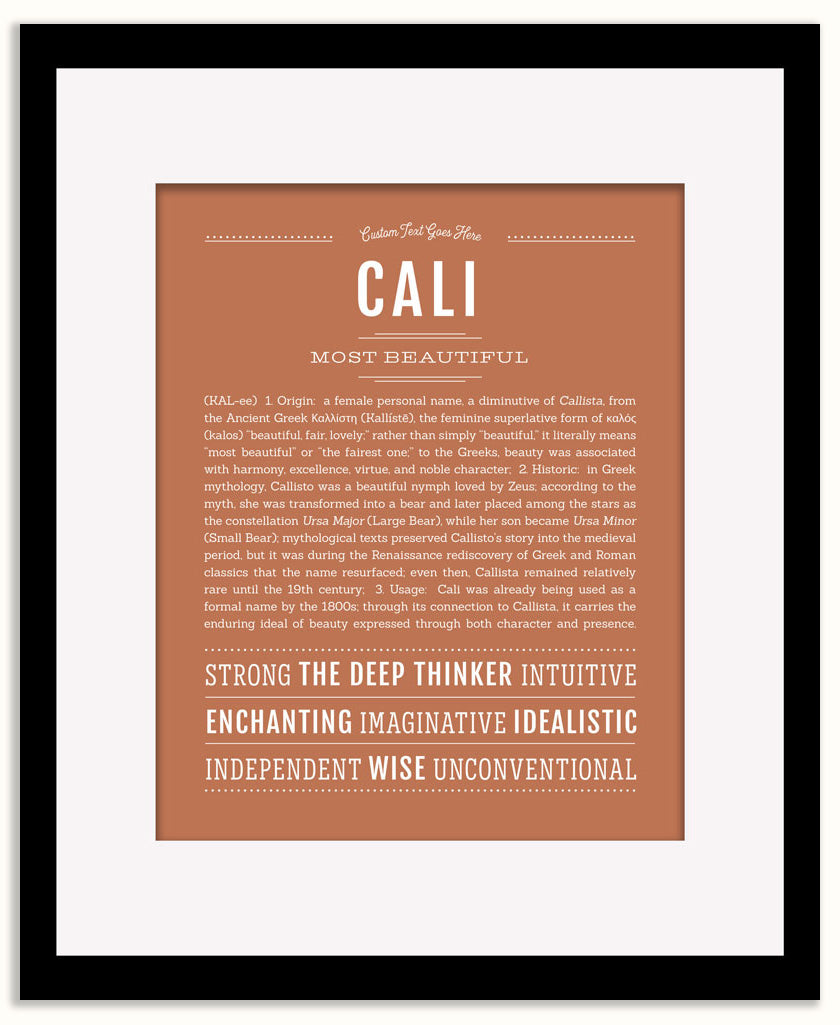 Cali | Name Art Print
