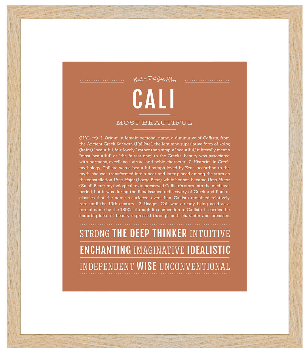 Cali | Name Art Print