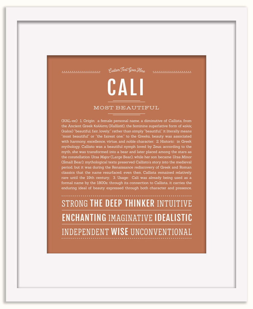 Cali | Name Art Print